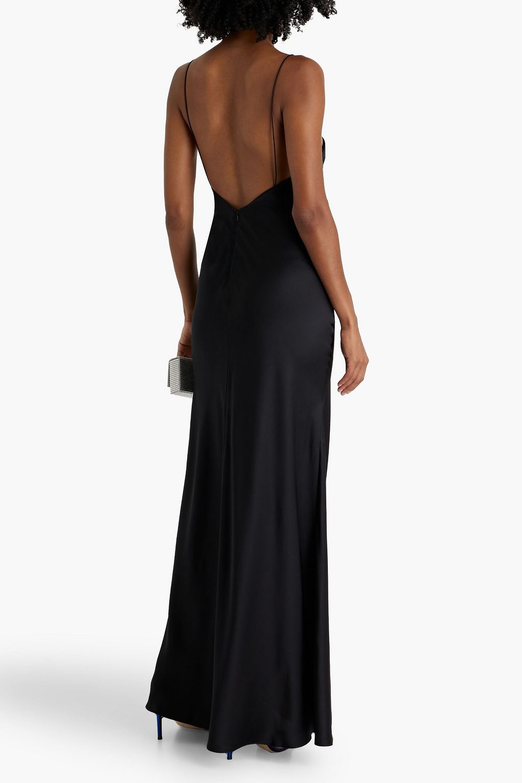 RACHEL GILBERT Skye draped silk-satin crepe gown