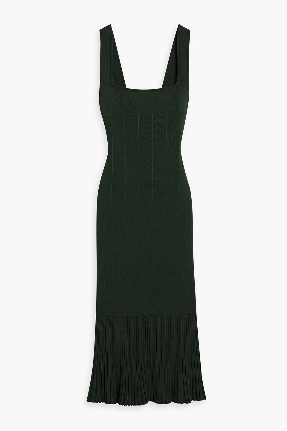 Galvan London Atalanta ribbed-knit midi dress | Smart Closet Galvan London Atalanta ribbed-knit midi dress | Smart Closet