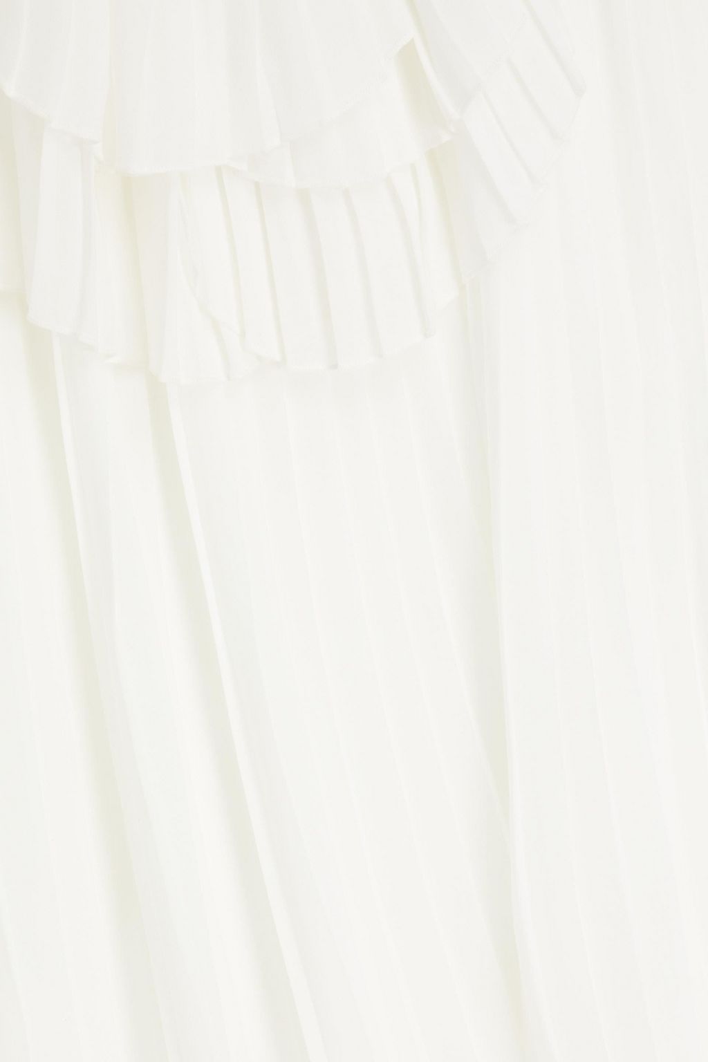 EMPORIO ARMANI Pleated crepe de chine top