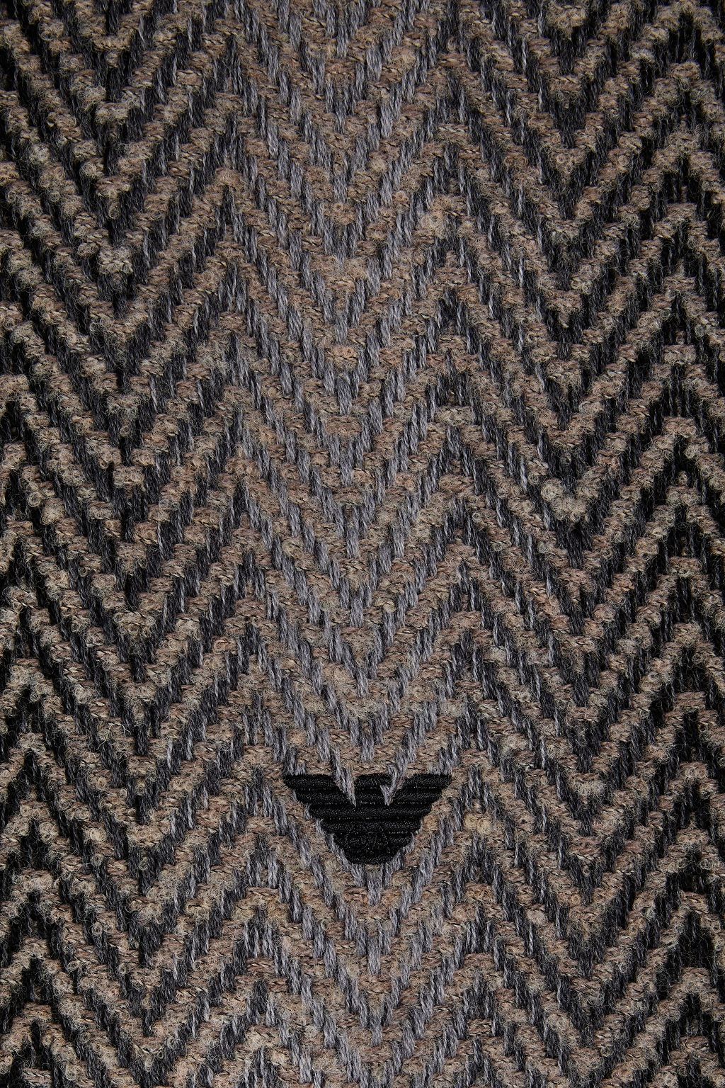 EMPORIO ARMANI ウール混ジャカード スカーフ