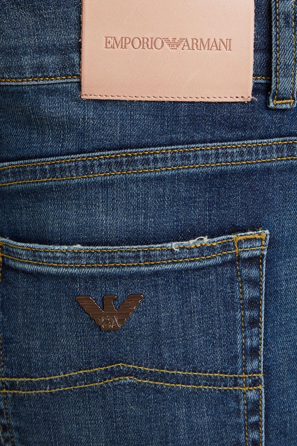 EMPORIO ARMANI Minirock aus Denim in ausgewaschener Optik