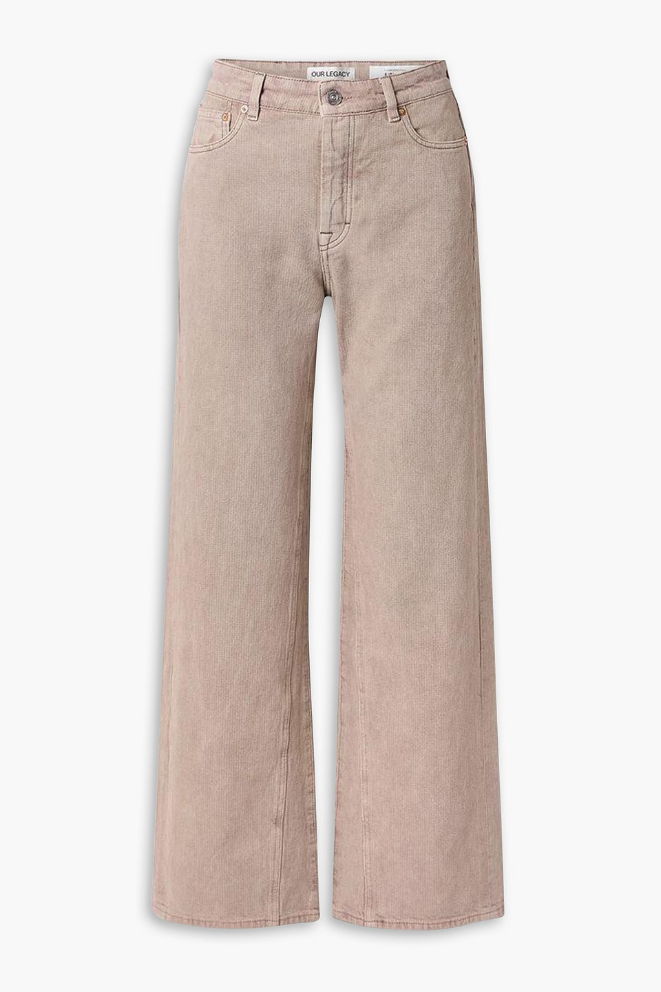 Our Legacy Trebel High-rise Straight-leg Jeans In Pastel Pink
