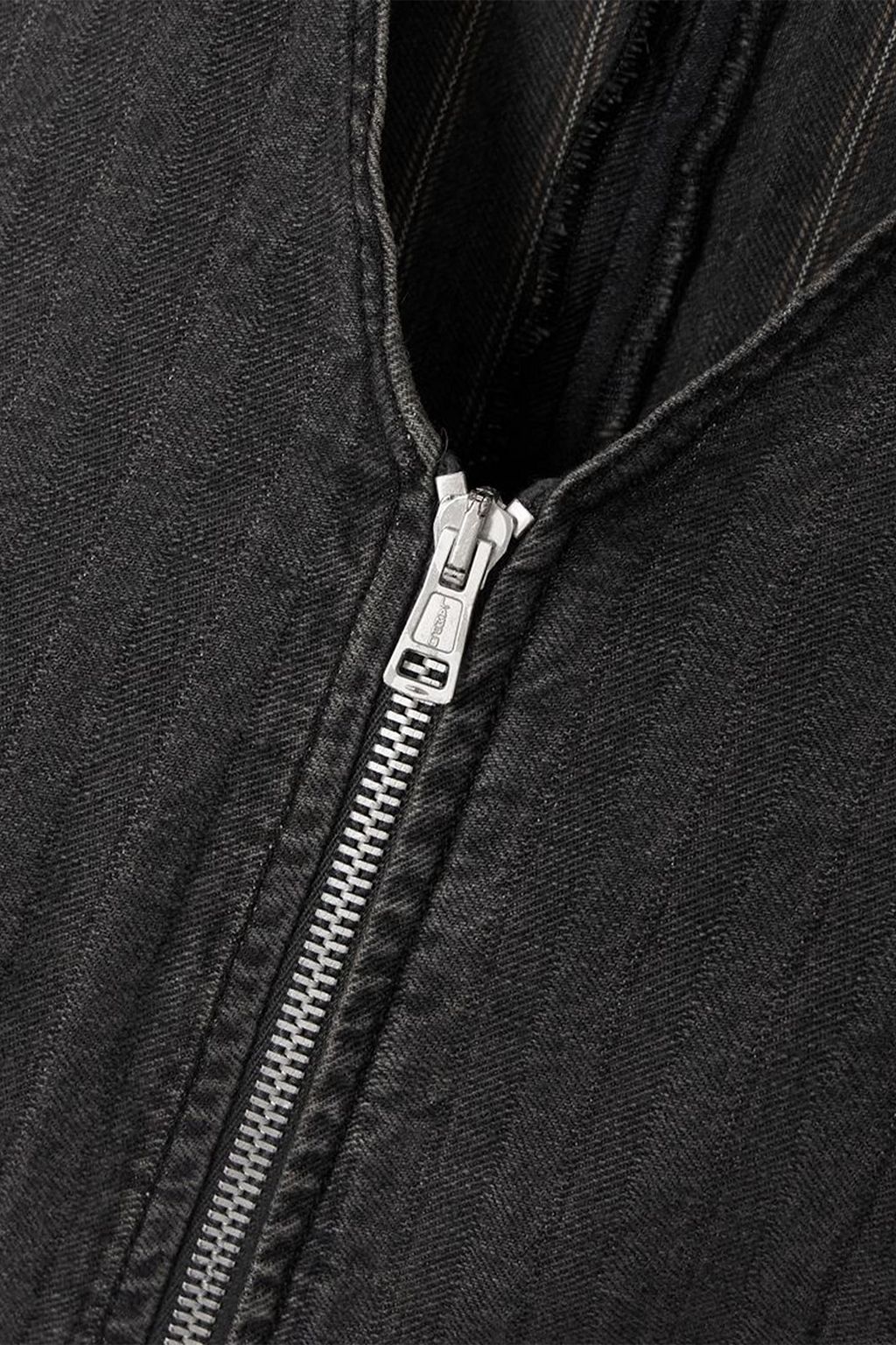 OUR LEGACY Zip-detailed striped denim tank