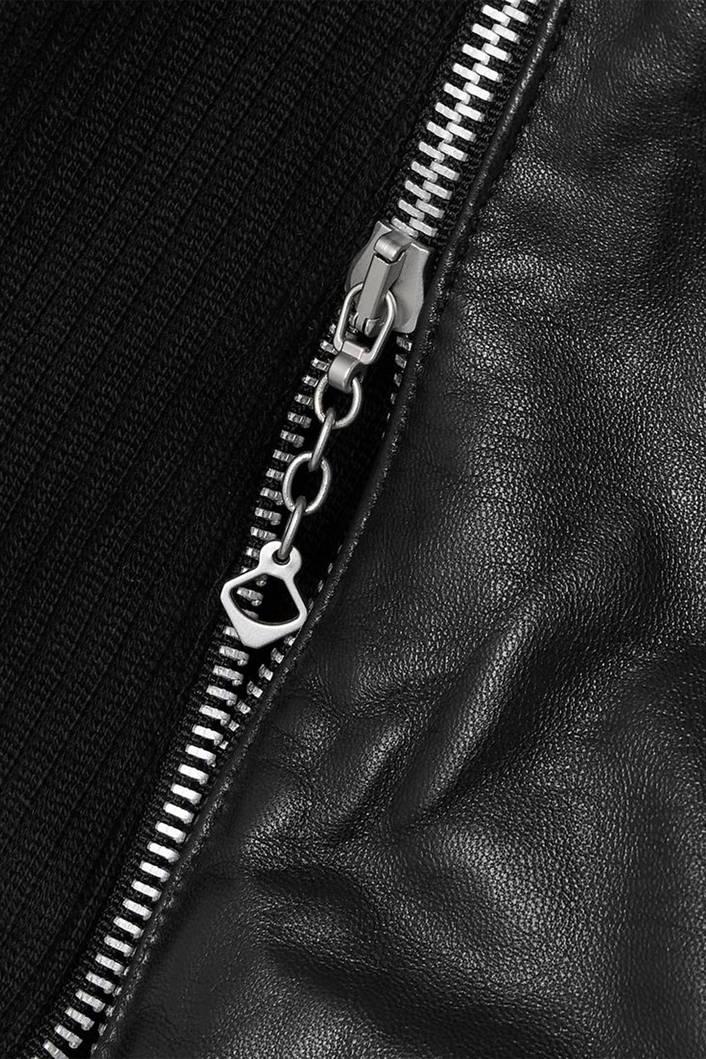 OUR LEGACY Ribbed cotton jersey-trimmed leather tank