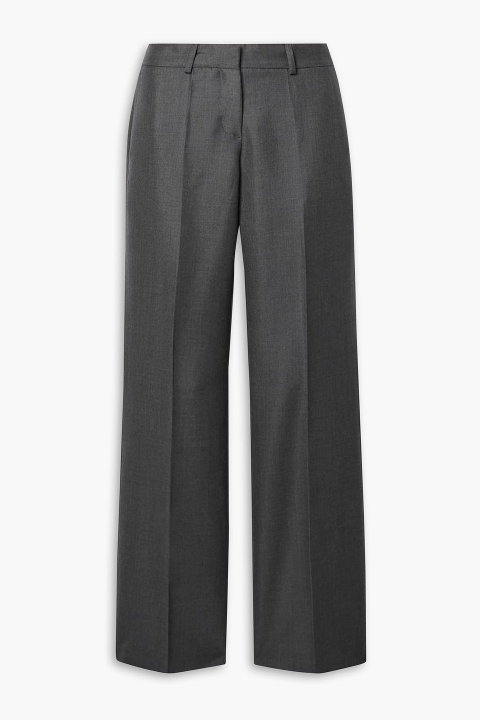 Our Legacy Wool-blend Twill Straight-leg Pants In Dark Gray
