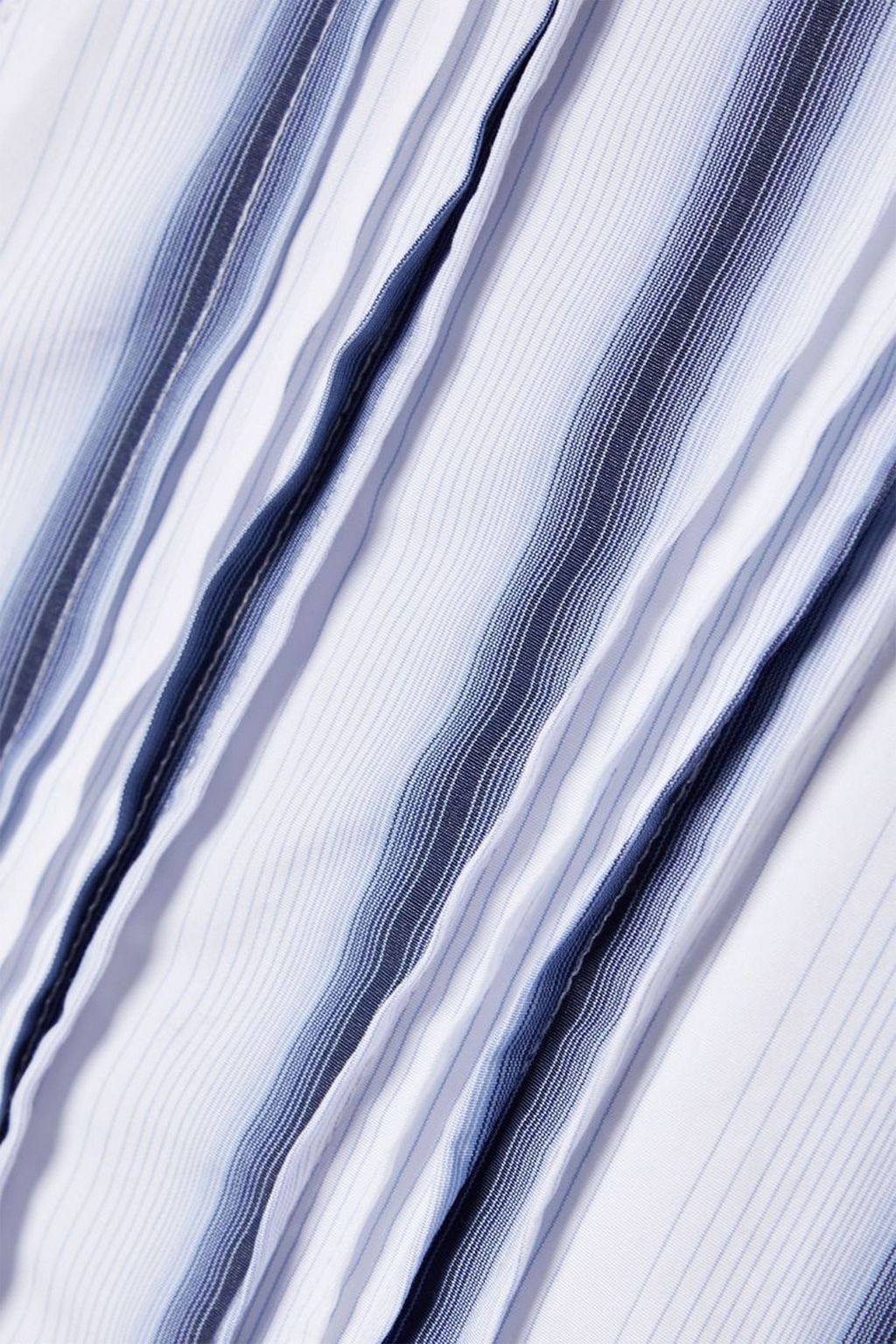 OUR LEGACY Pintucked striped cotton-poplin shirt