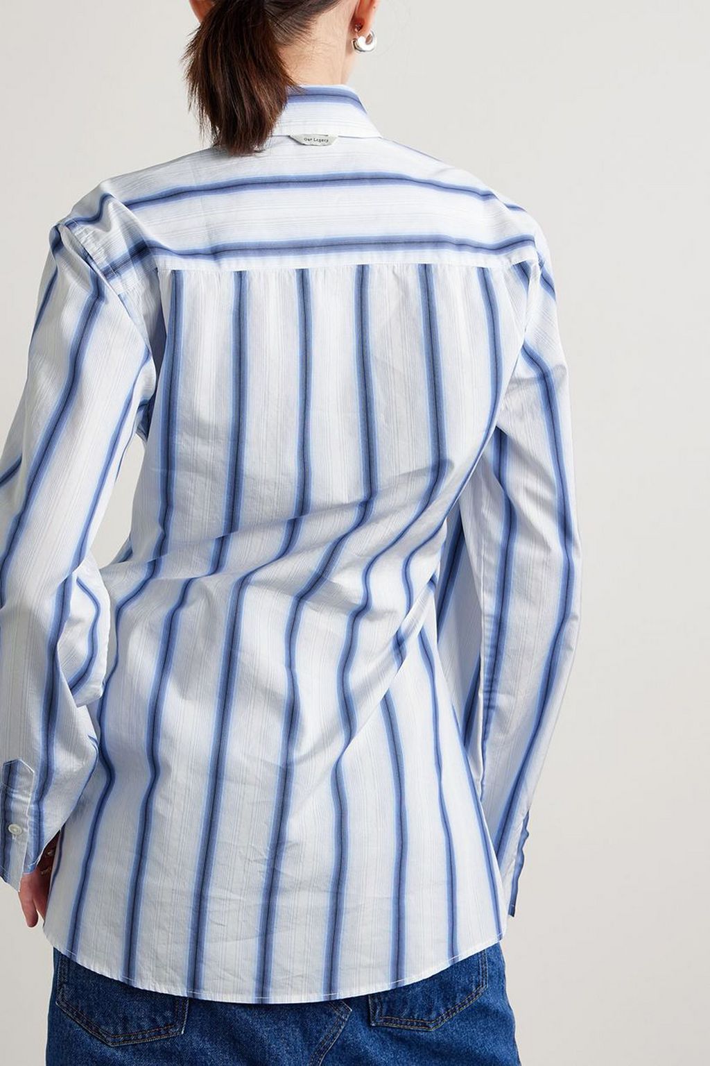 OUR LEGACY Daisy striped cotton-poplin shirt