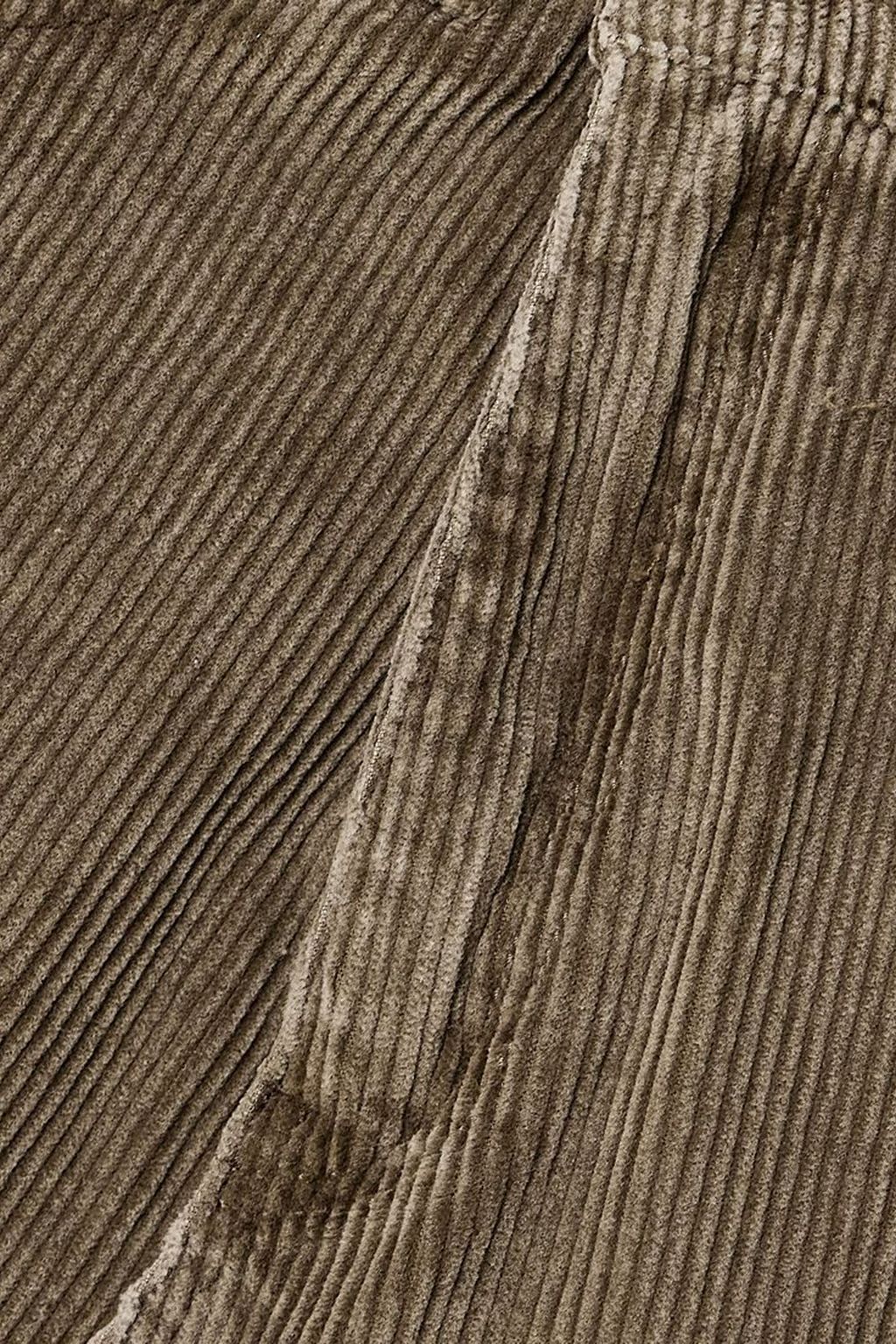OUR LEGACY Cover frayed painted cotton-corduroy mini skirt