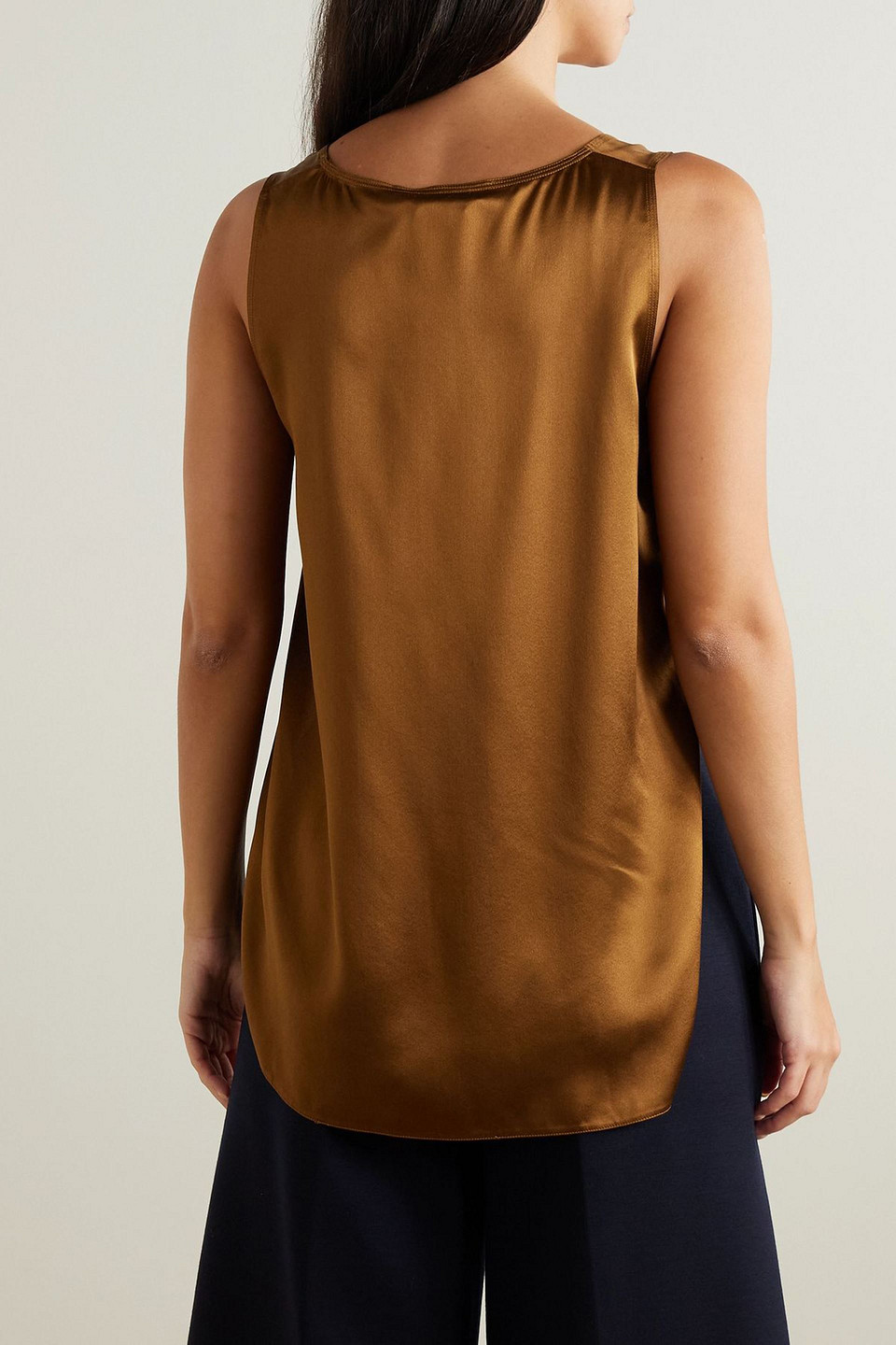  Max Mara - Silk-satin Camisole - Brown - It 36 