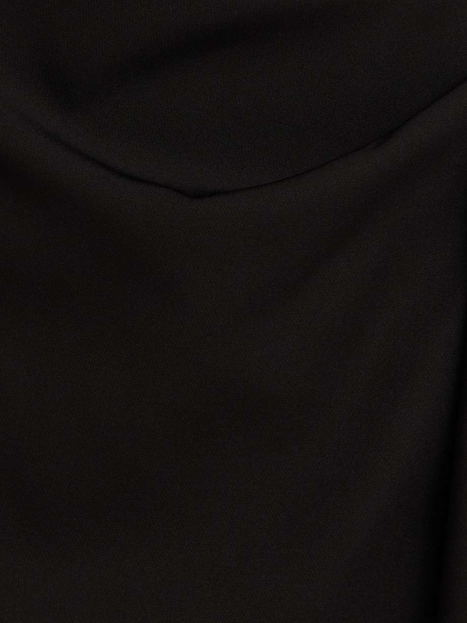 one-sleeve draped stretch-jersey gown