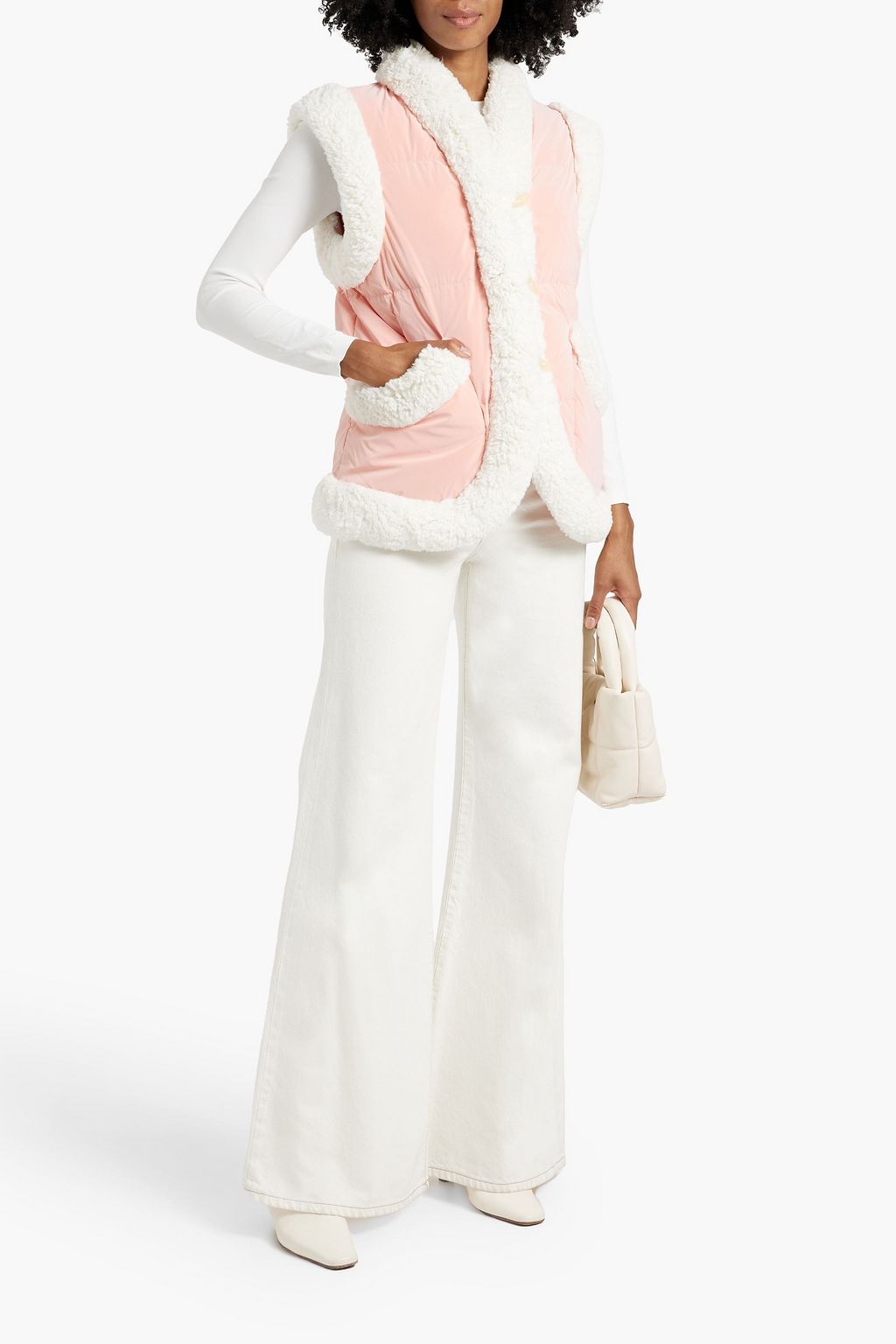 IENKI IENKI Keptar faux shearling-trimmed shell vest