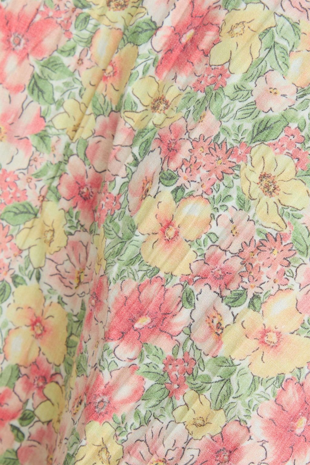 ACNE STUDIOS Drapiertes Maxikleid aus Webstoff mit floralem Print