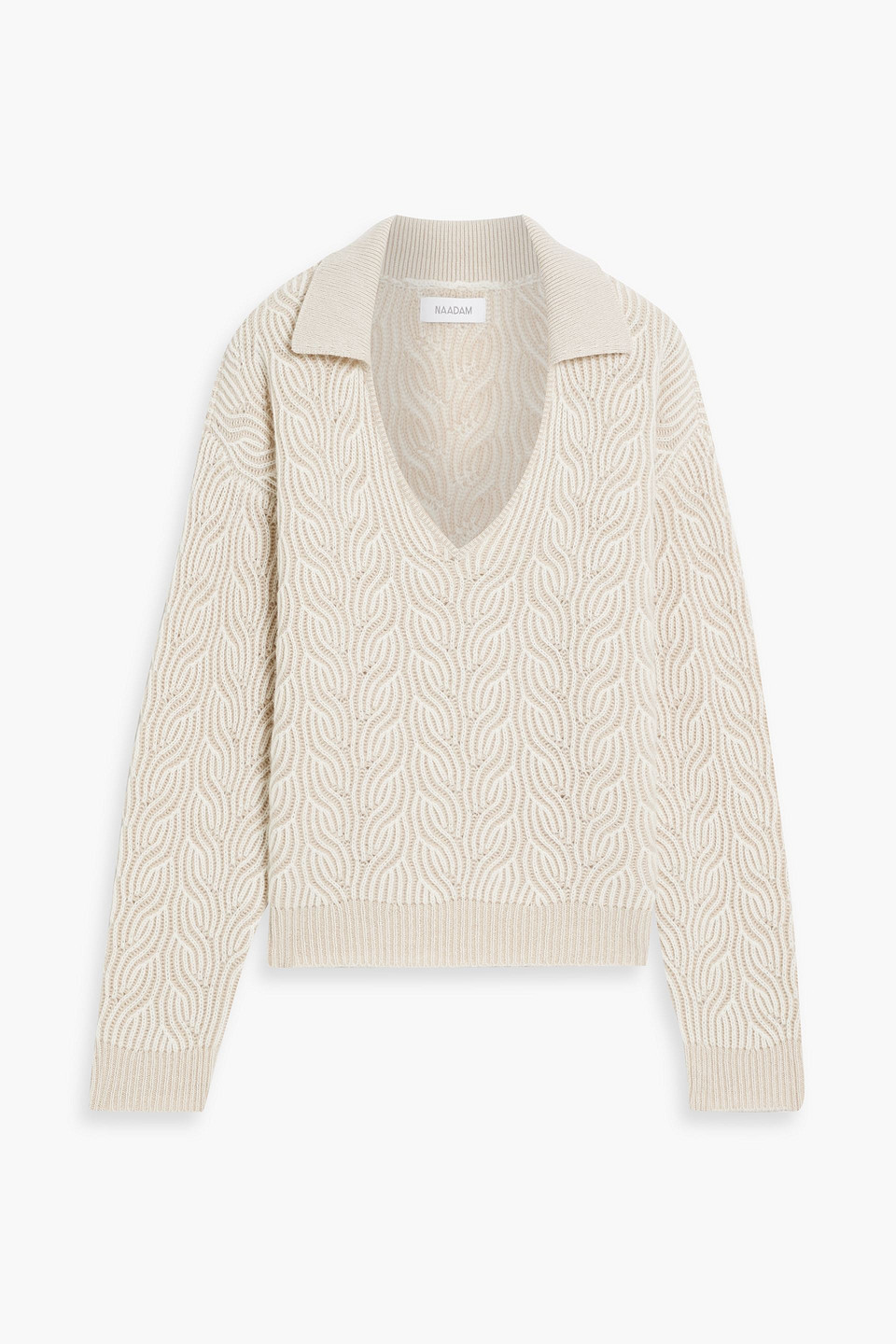 Naadam Cable-knit Wool And Cashmere-blend In Neutral