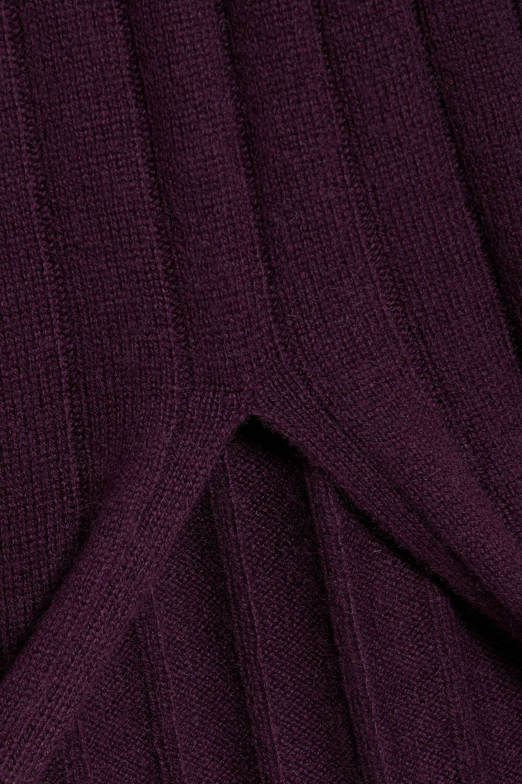 NAADAM Ribbed wool and cashmere-blend midi skirt
