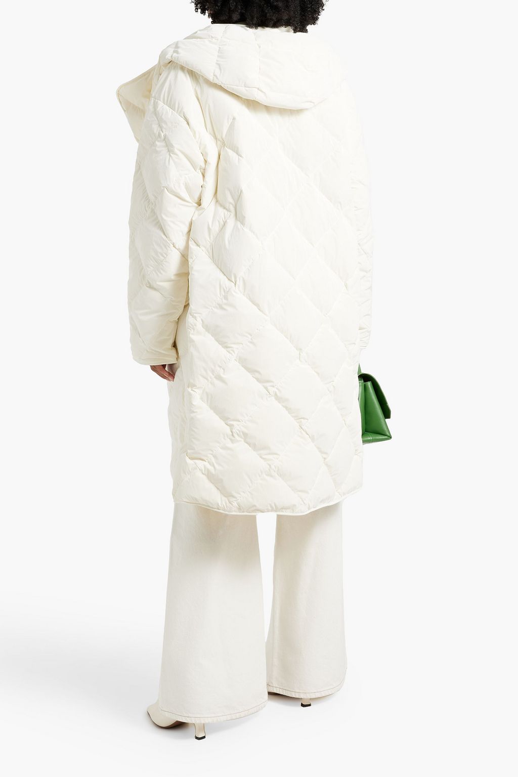 IENKI IENKI Quilted shell hooded coat