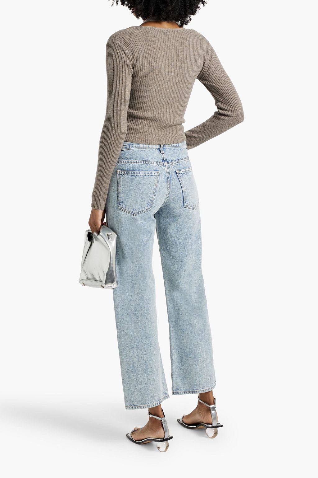 NAADAM Layered wool and cashmere-blend cardigan
