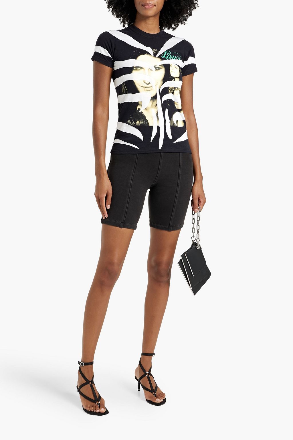 CONNER IVES Appliquéd printed cotton-jersey T-shirt