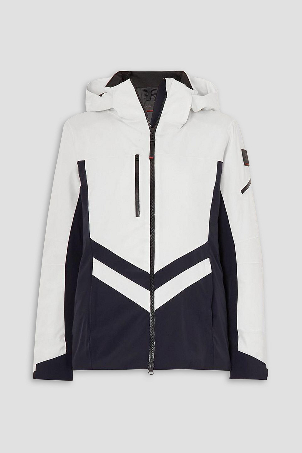 Bogner Dalya Hooded Two-tone Ski Jacket In White