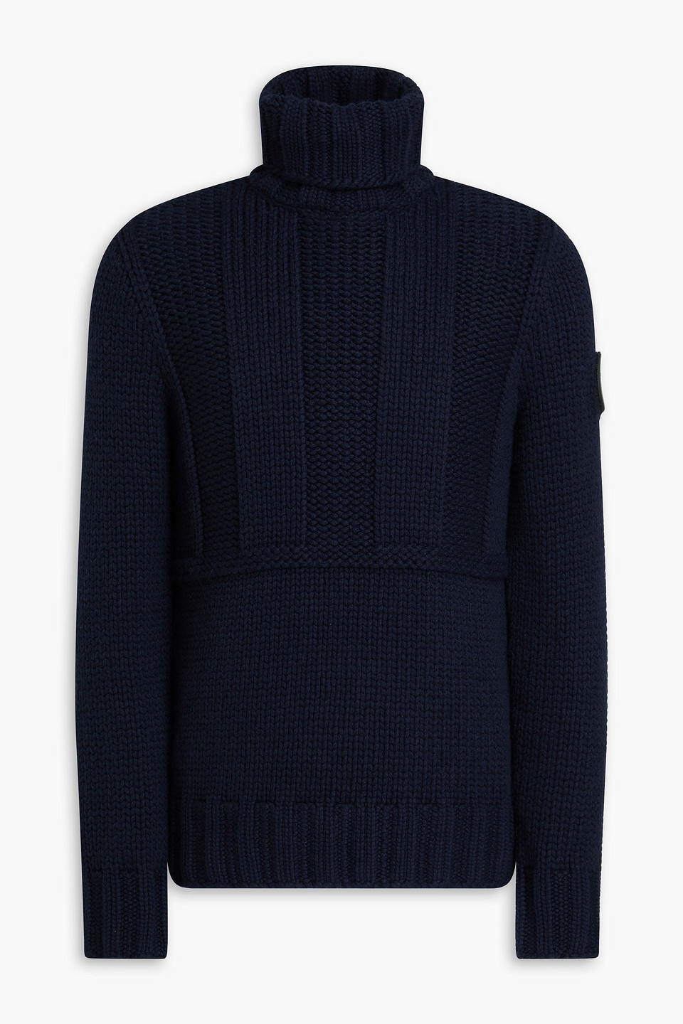 Giorgio Armani Cashmere Turtleneck Jumper In Navy