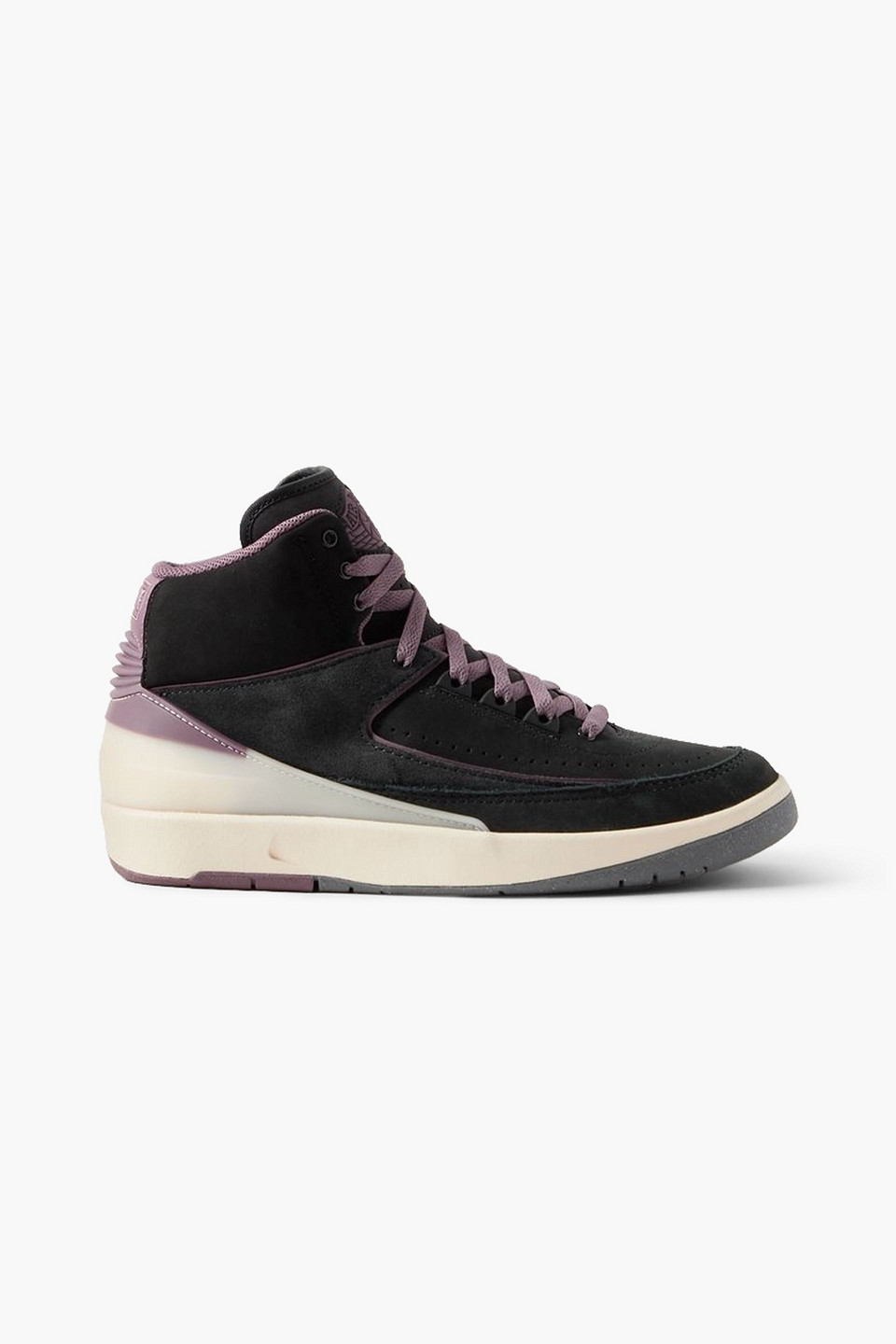 Nike Air Jordan 2 Retro Sneakers In Black And Mauve In Black