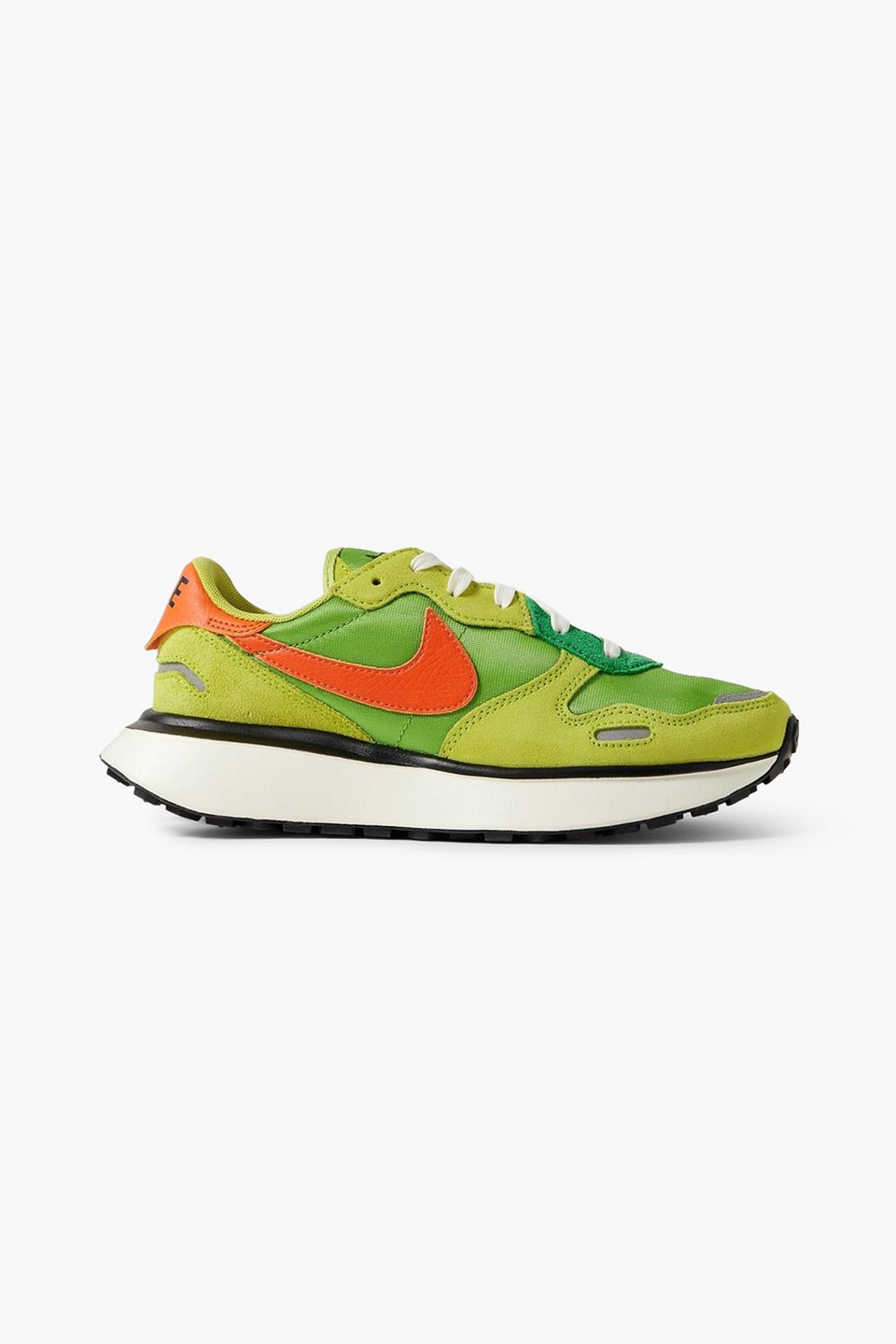 NIKE PHOENIX WAFFLE SUEDE AND LEATHER-TRIMMED CANVAS SNEAKERS