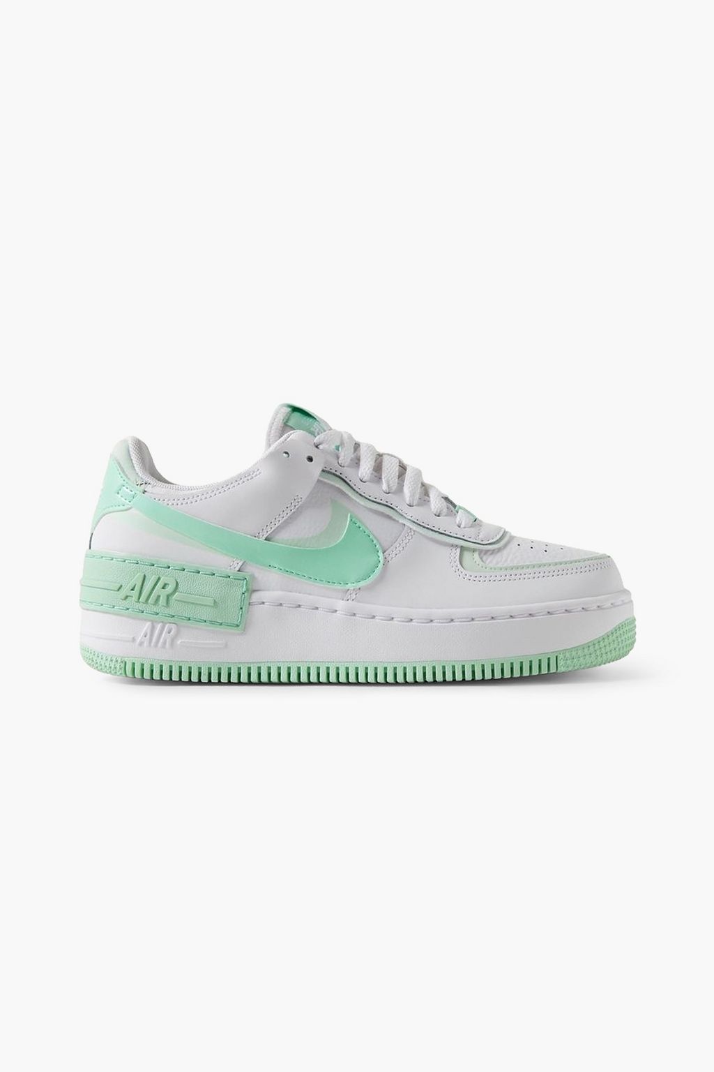Air Force 1 Shadow leather platform sneakers mint US 5.5
