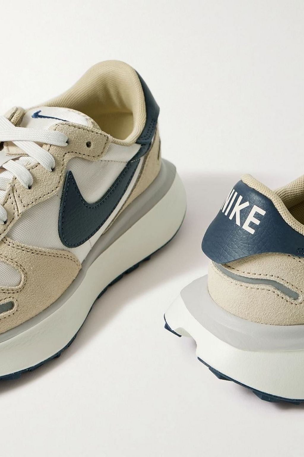 NIKE Phoenix Waffle suede and leather-trimmed canvas sneakers