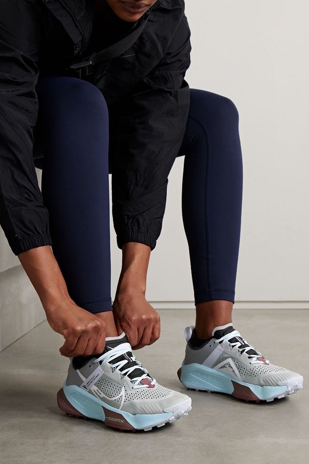 NIKE Zegama rubber-trimmed mesh sneakers
