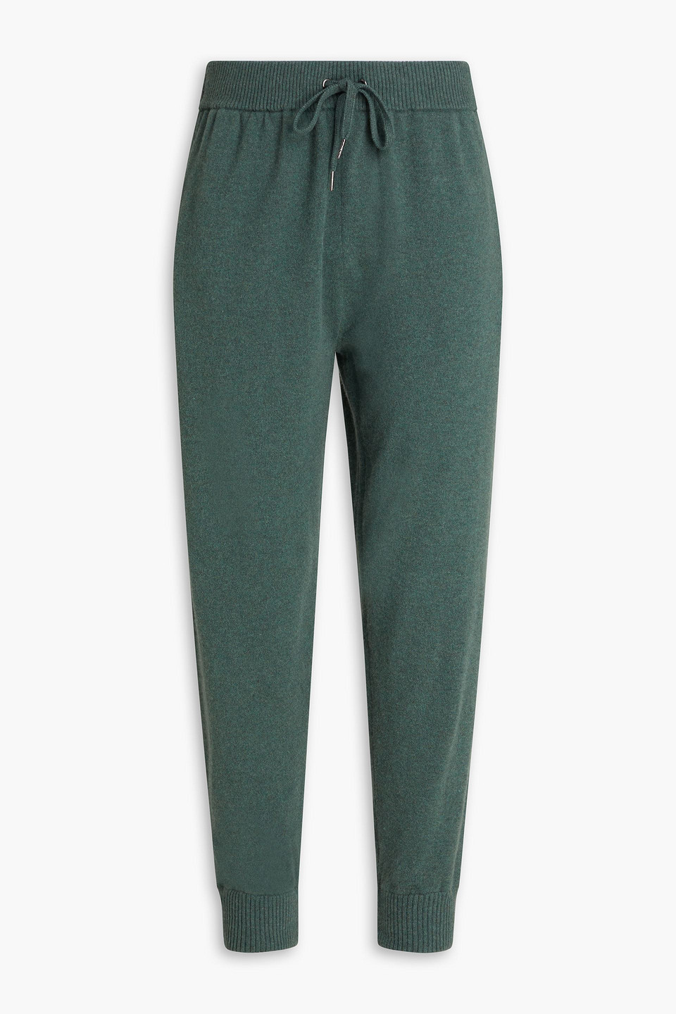 Derek Rose Tapered Cashmere Sweatpants In Emerald