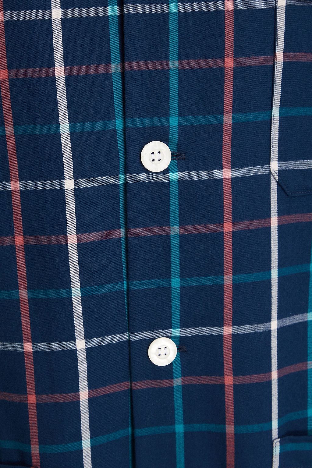 DEREK ROSE Checked cotton pajama set