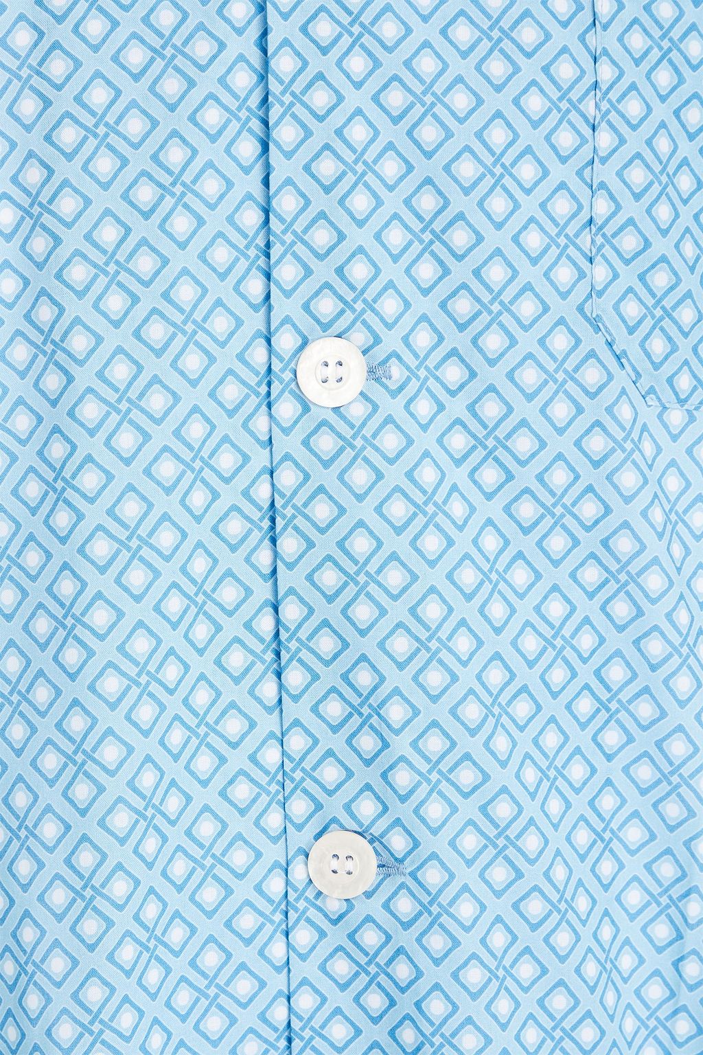 DEREK ROSE Printed cotton pajama set