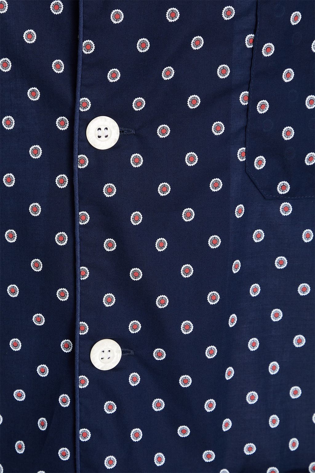 DEREK ROSE Printed cotton pajama set