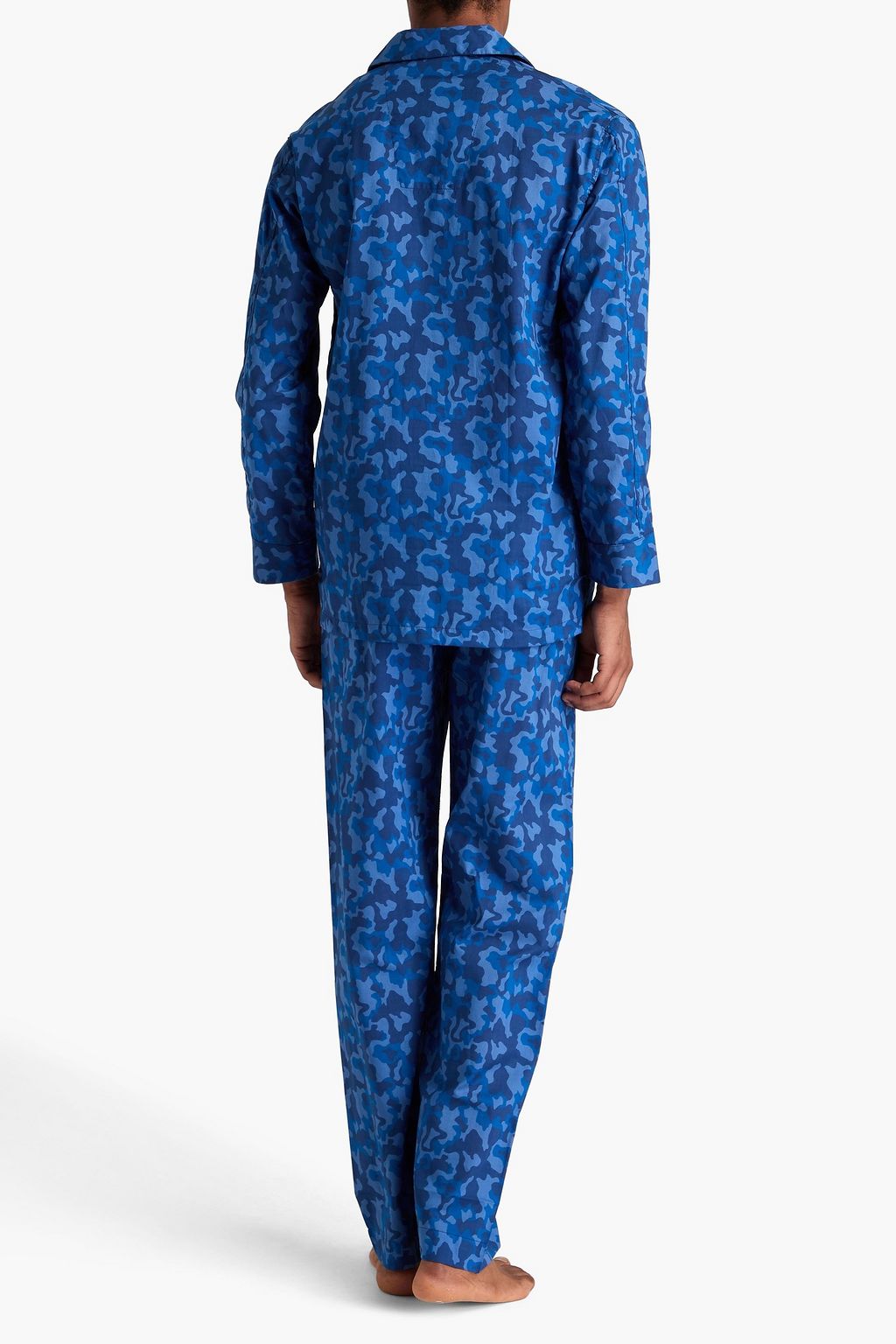 DEREK ROSE Camouflage-print cotton pajama set