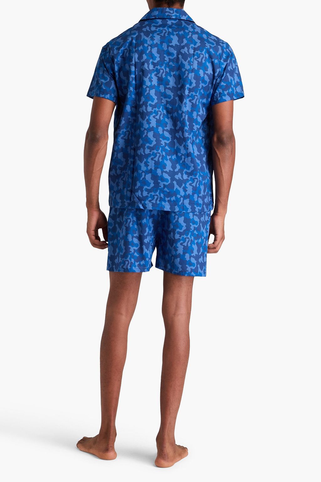 DEREK ROSE Camouflage-print cotton pajama set