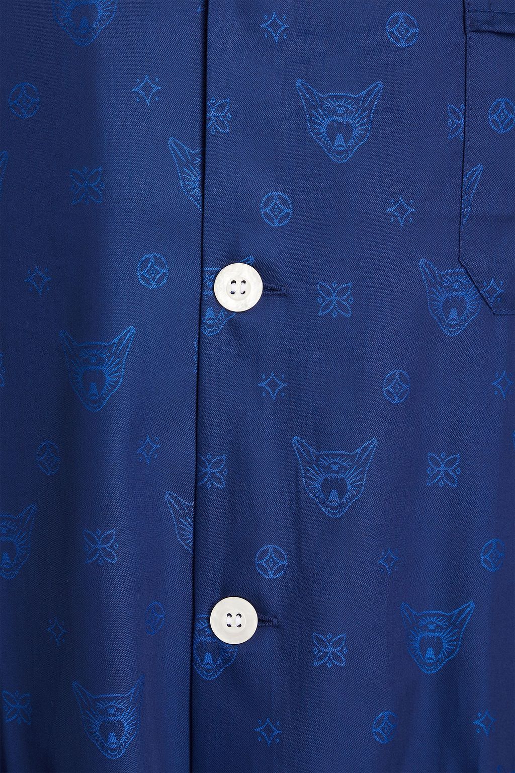 DEREK ROSE Cotton-jacquard pajama set