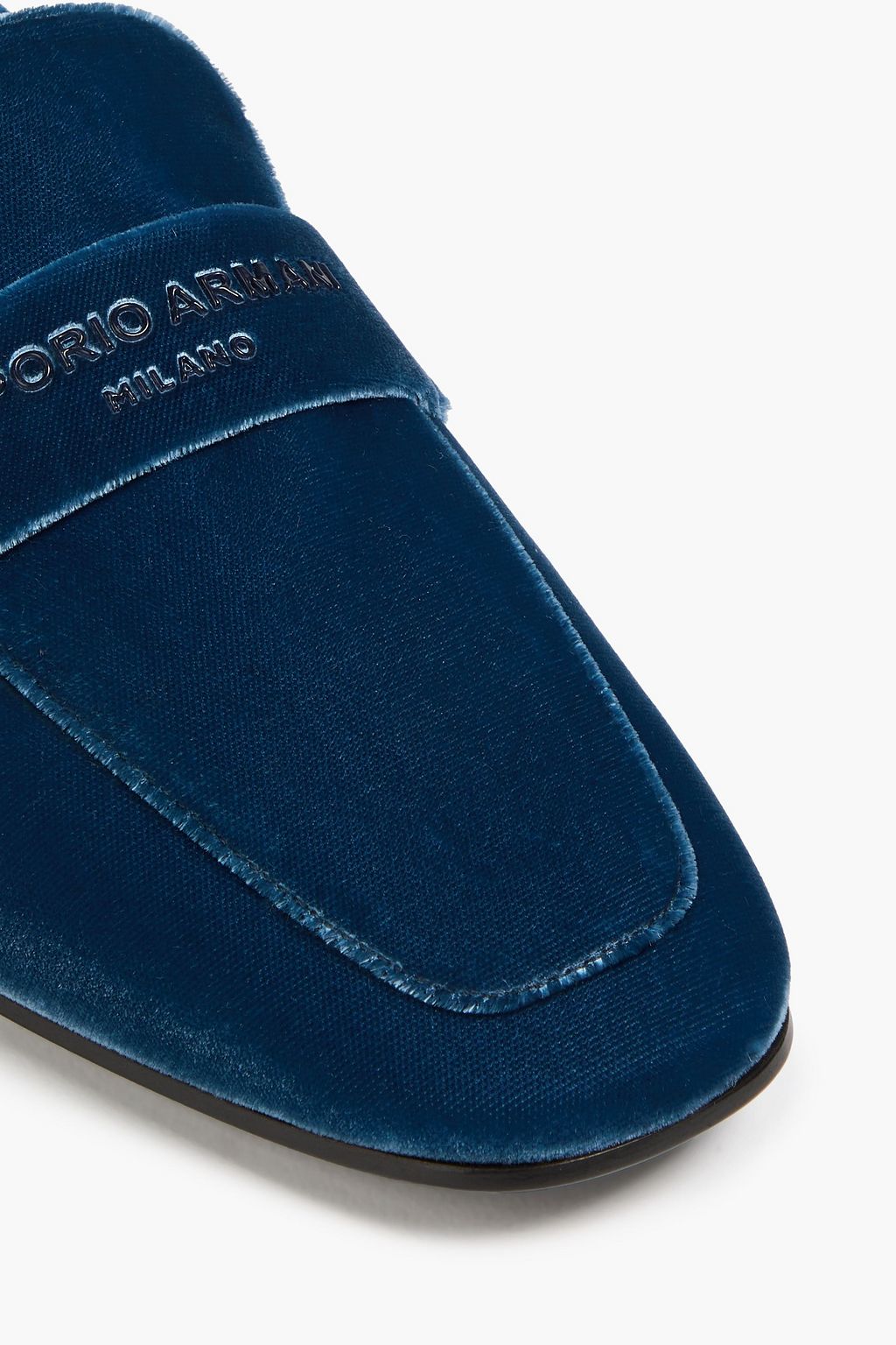 EMPORIO ARMANI Velvet loafers