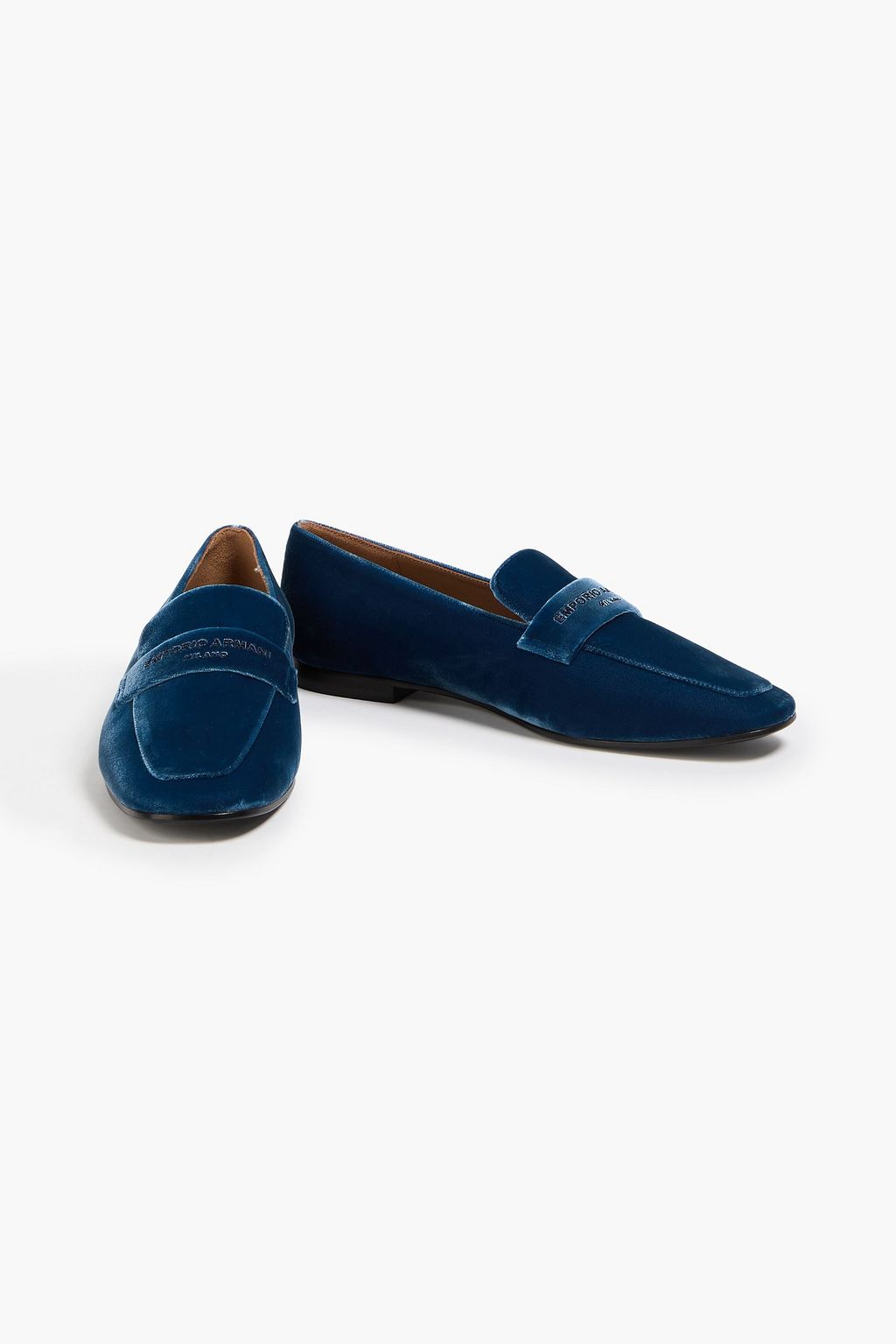 EMPORIO ARMANI Velvet loafers
