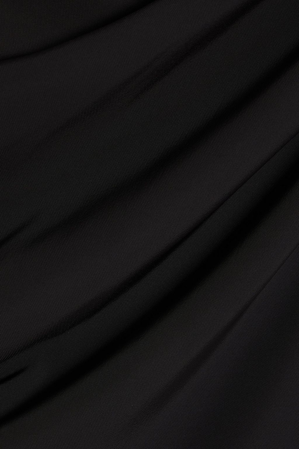 HALSTON Asymmetric stretch-crepe dress