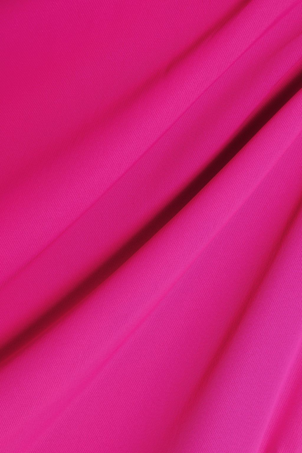 HALSTON Asymmetric stretch-crepe dress