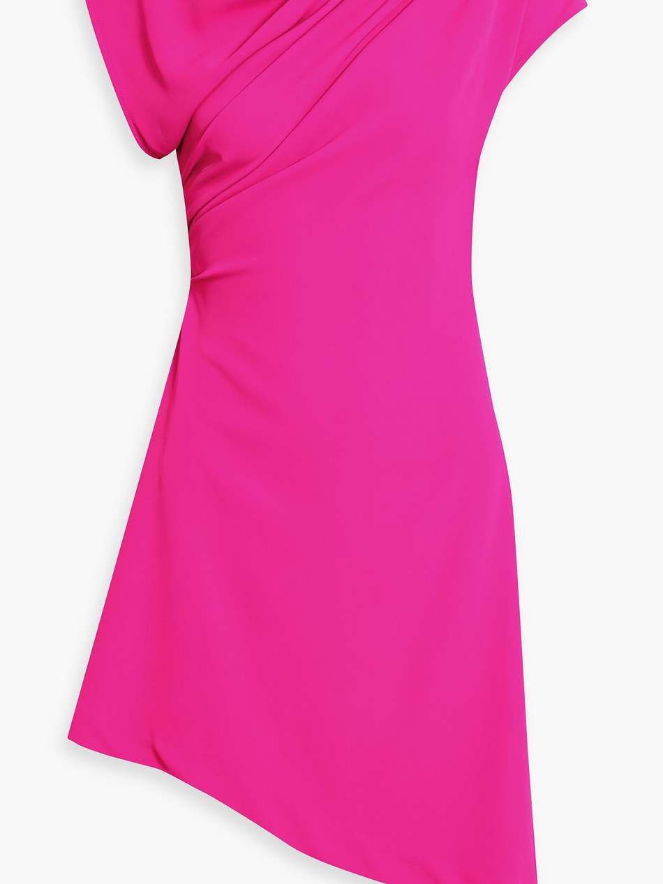 asymmetric stretch-crepe dress