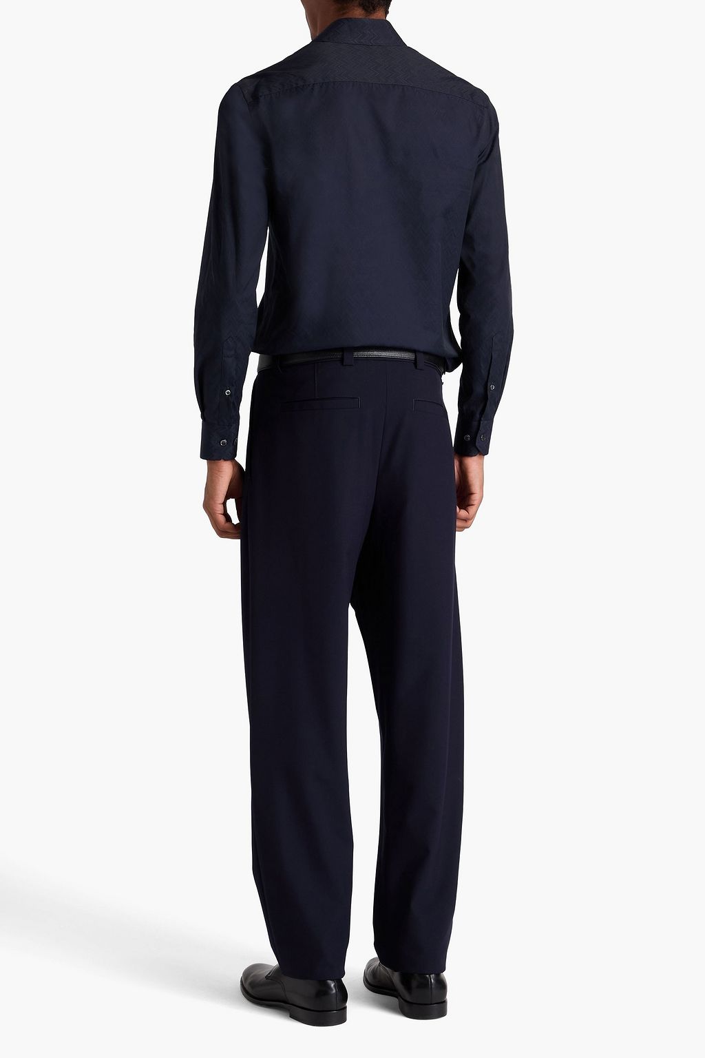 GIORGIO ARMANI Cotton-jacquard shirt