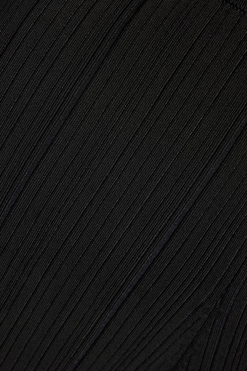 GALVAN  LONDON Plissé stretch-jersey flared pants