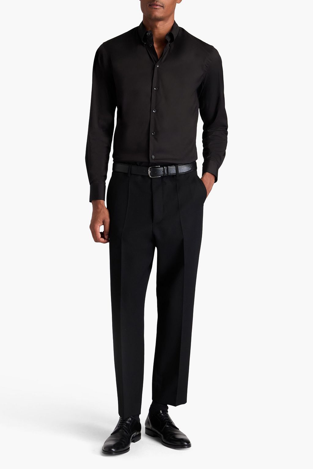 GIORGIO ARMANI Hemd aus Popeline aus einer Baumwollmischung