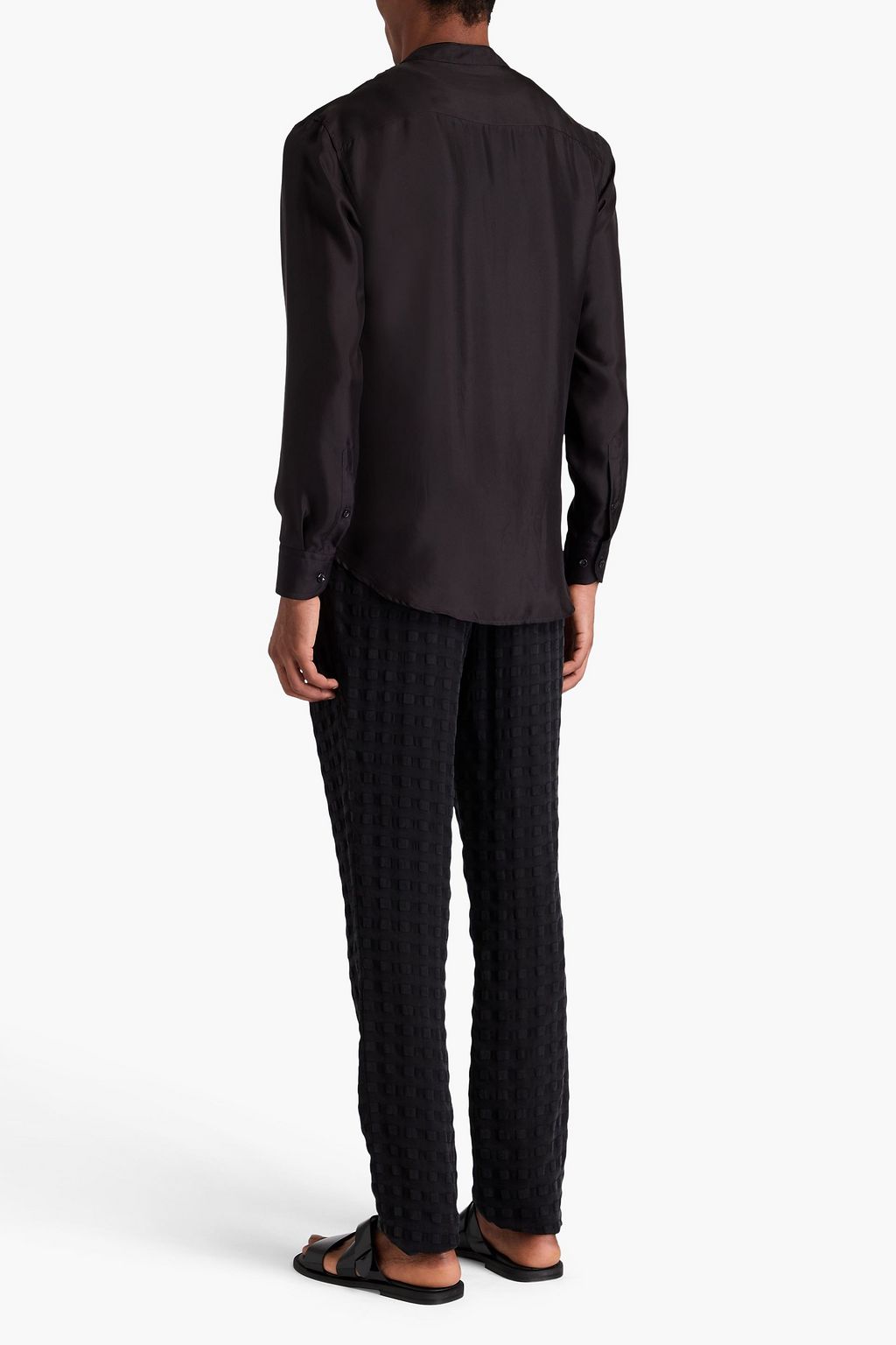 GIORGIO ARMANI Silk-twill shirt