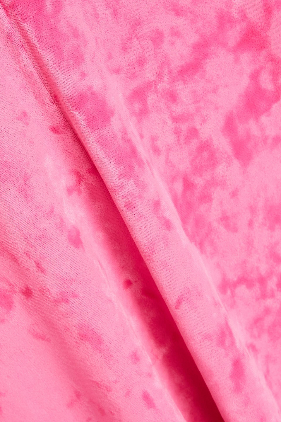 Ganni Velvet Jersey Maxi Dress In Pink