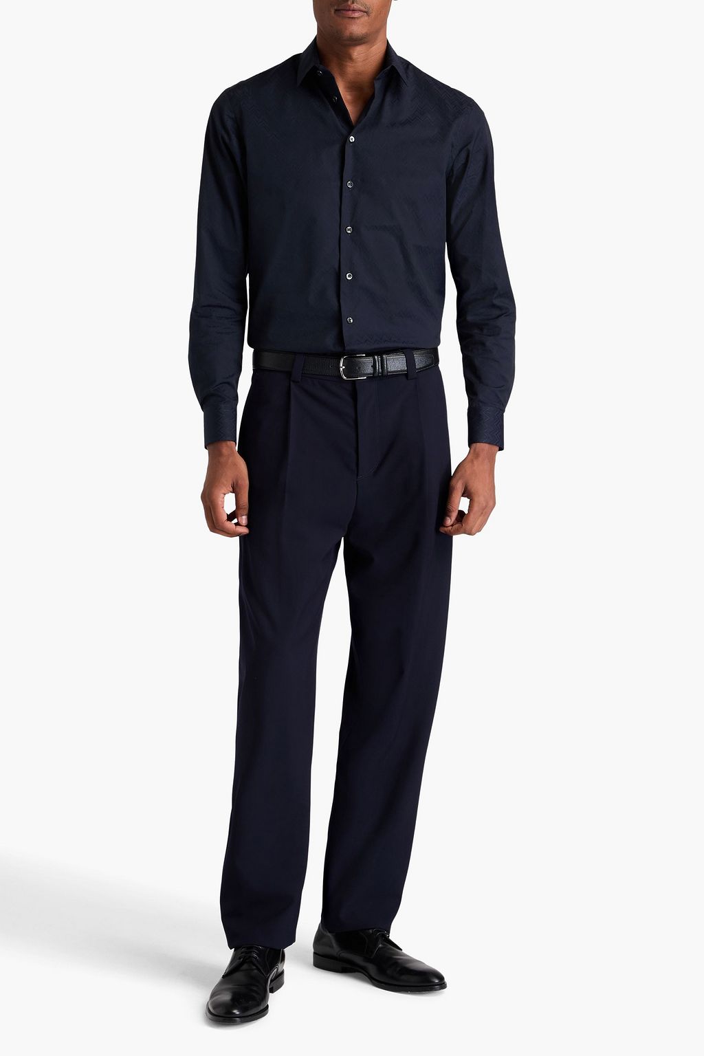 GIORGIO ARMANI Hose aus Crêpe mit Falten