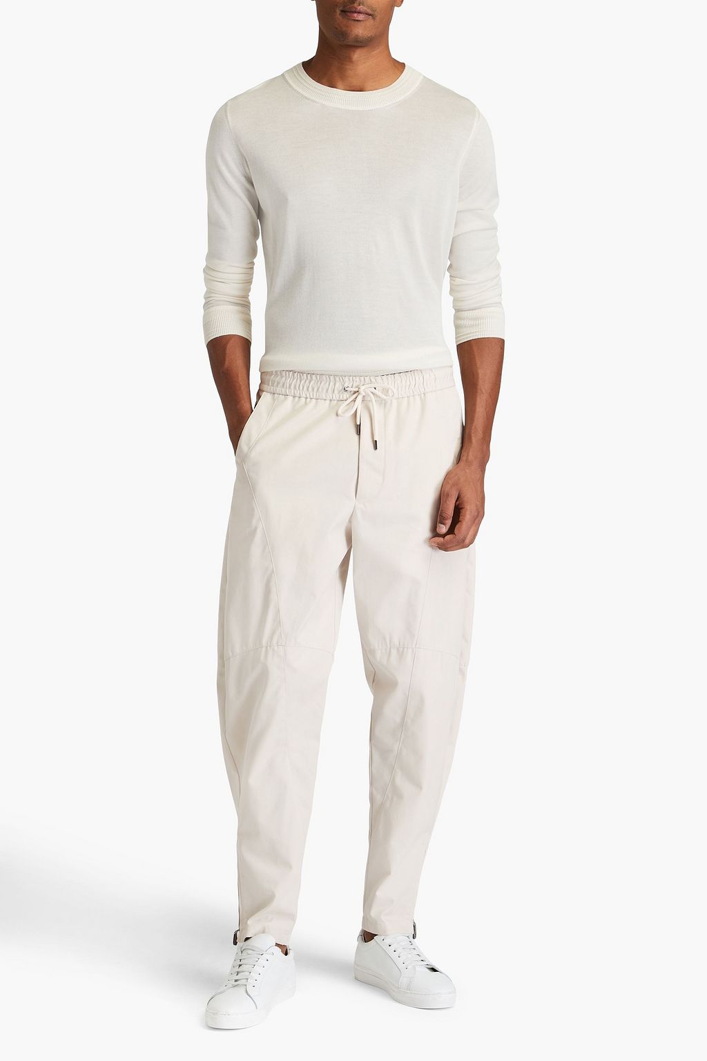 GIORGIO ARMANI Cotton-twill pants