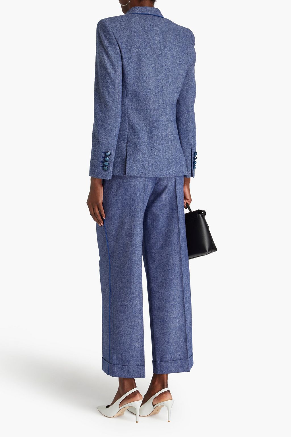 GIORGIO ARMANI Double-breasted wool-blend twill blazer