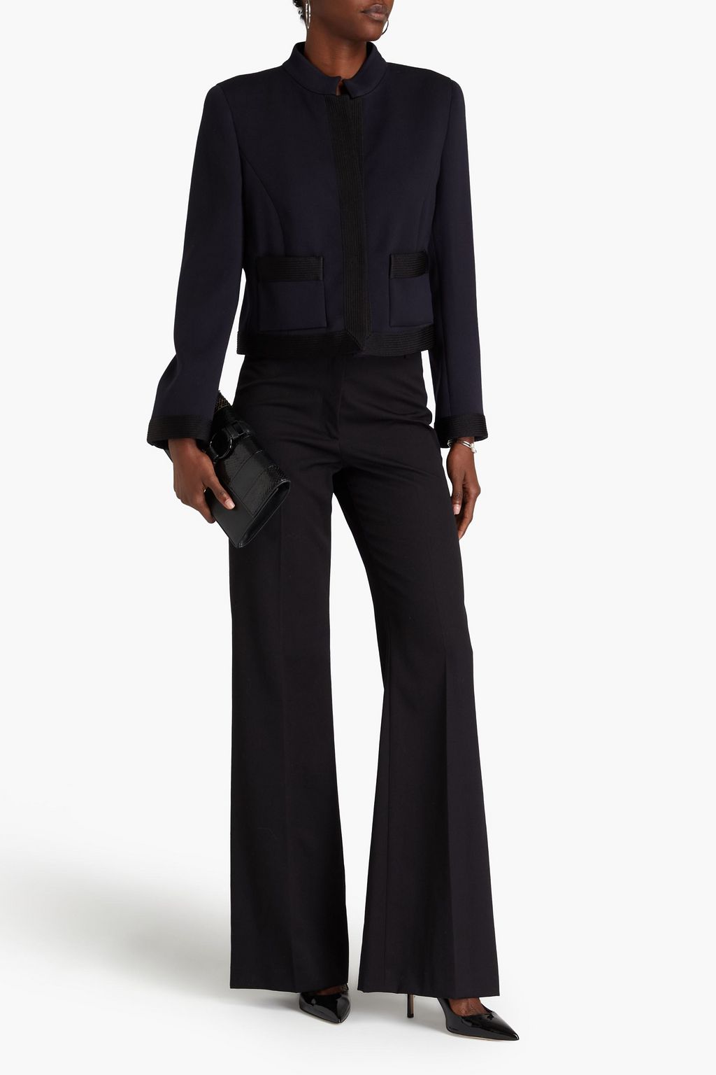GIORGIO ARMANI Wool-blend twill jacket