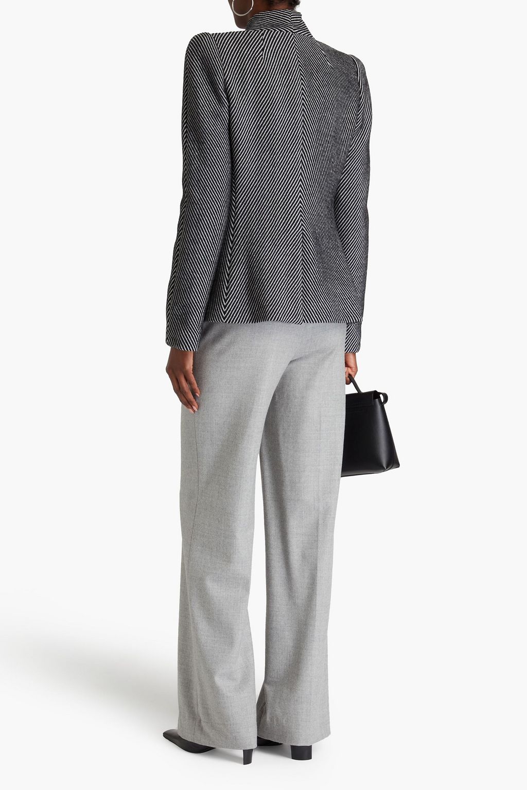 GIORGIO ARMANI ウール混 ブレザー ストライプ